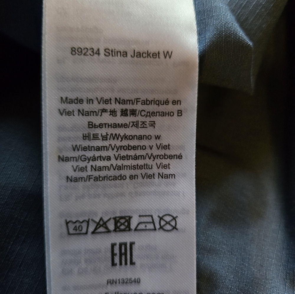 Fjallraven Women's Stina Indigo Blue Size XL - Picture 7 of 15